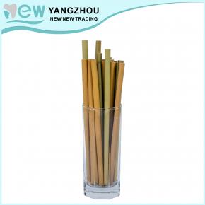 natural drinking used bamboo straw 