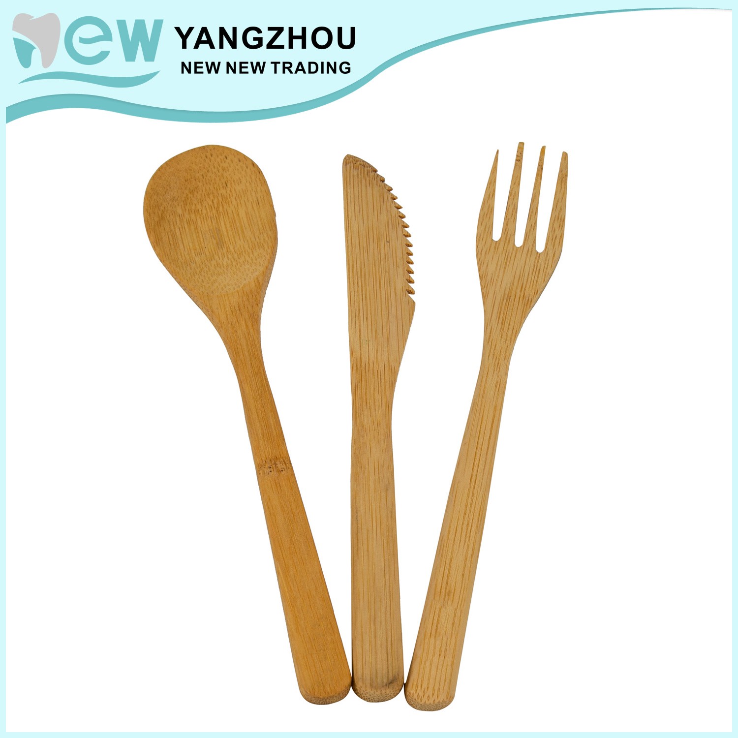 easy taking travelling used bamboo cutlery