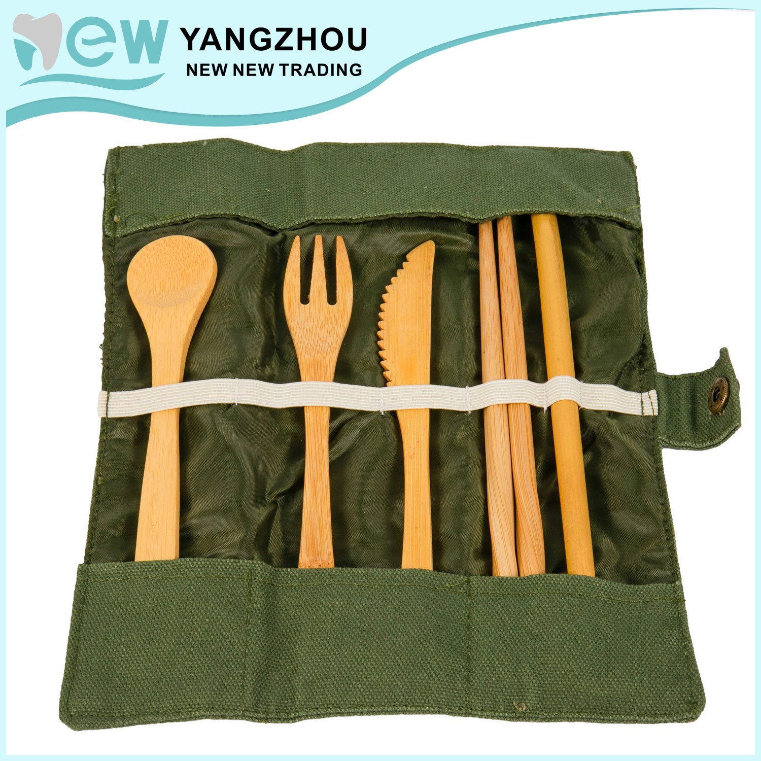 travelling used bamboo cutlery with smaller dimension