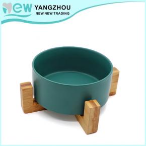 cats dogs' bowl with wooden stands